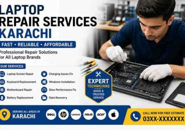 Laptop Repair Services Karachi | Screen, Keyboard & Motherboard Repair